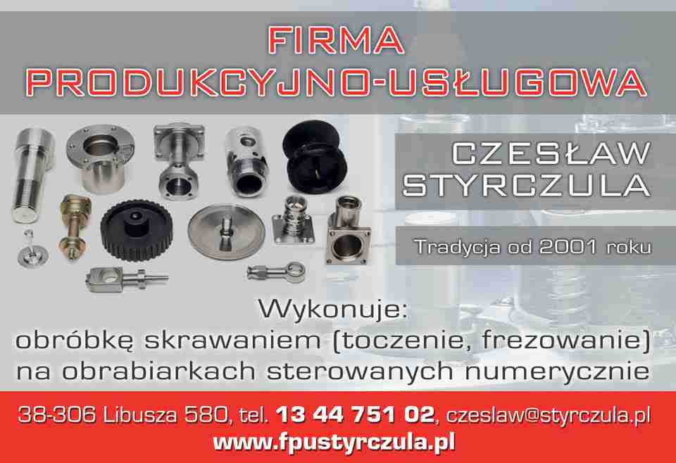 FIRMA PRODUKCYJNO-USŁUGOWA Czesław Styrczula - obróbka metali GORLICE obróbka metali GORLICE